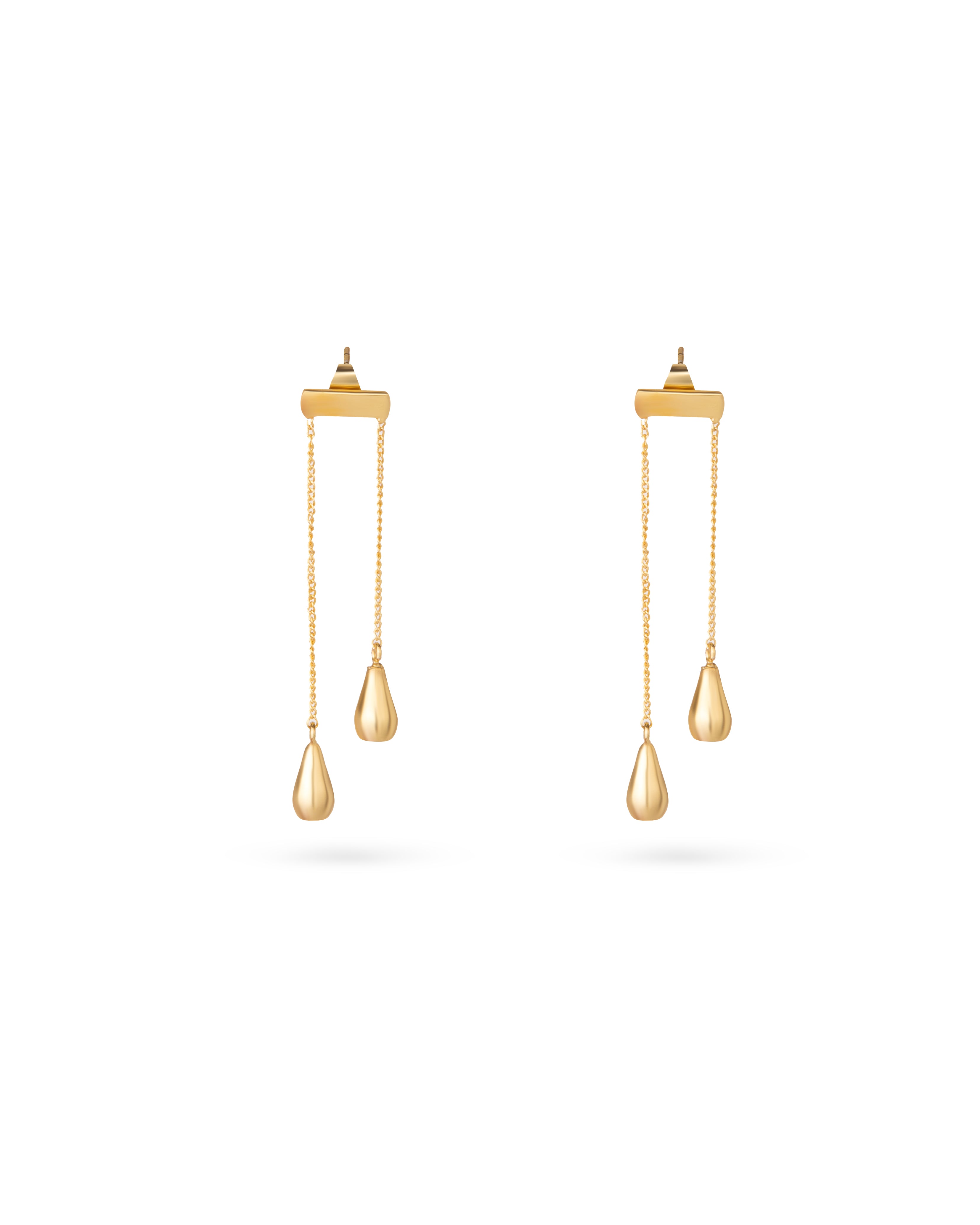 Drop Tassel Earrings 18k Gold Plated Chain Earring