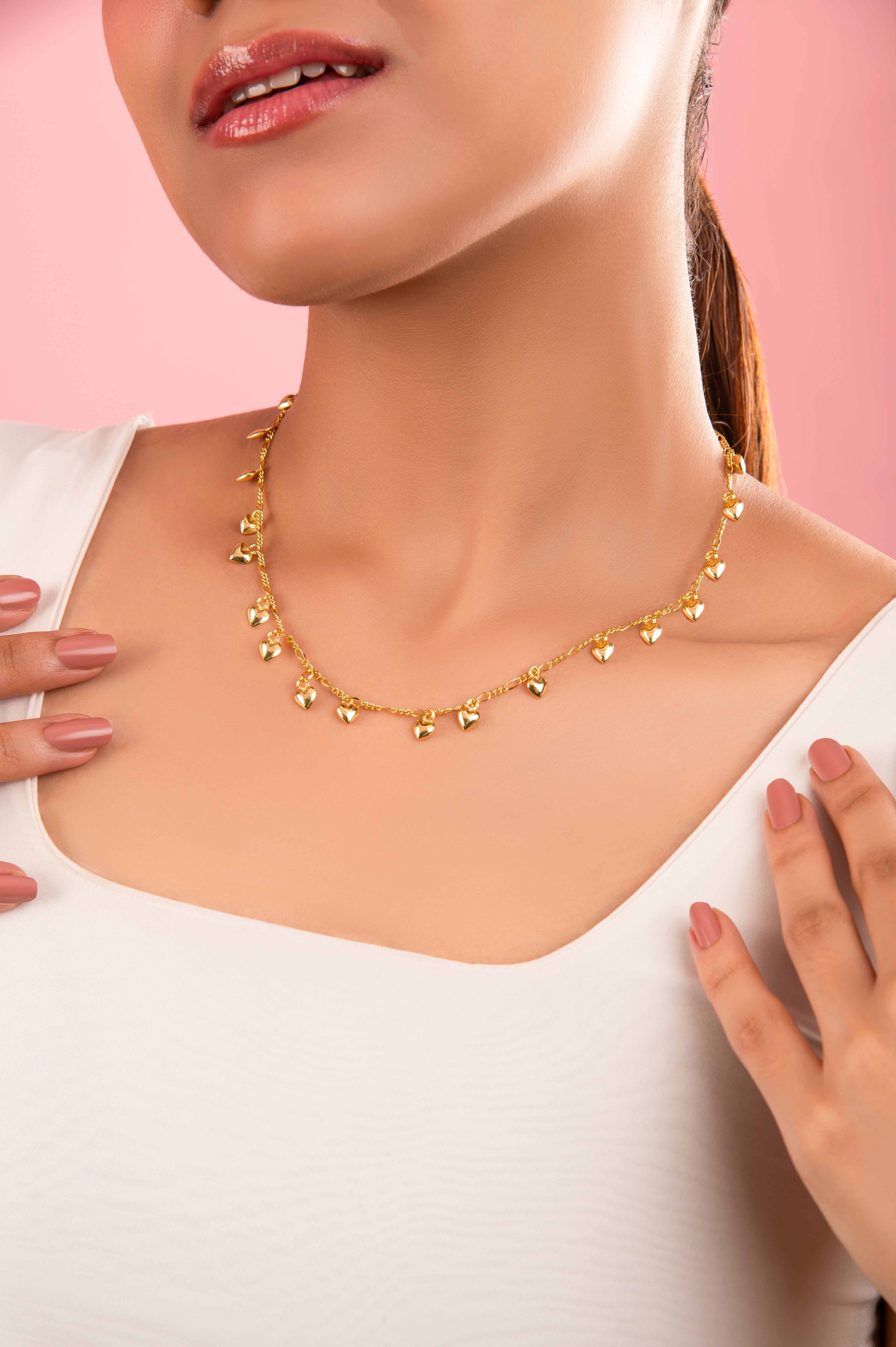 18K Gold Plated Mini Heart Necklace